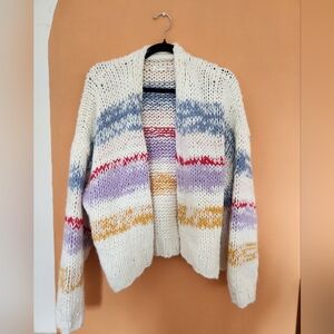 Chunky Knit Cardigan Sweater